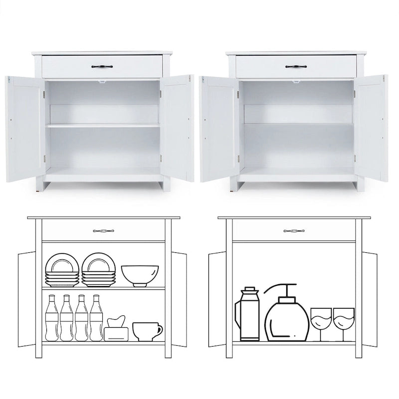 Kitchen Sideboard Buffet Cabinet Entryway Cupboard Server
