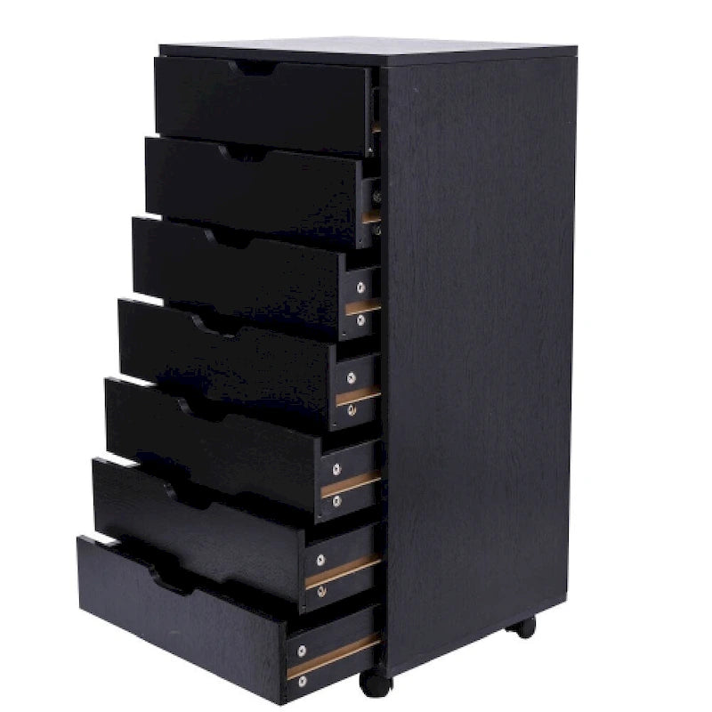 Wood Filing Cabinet Mobile Storage File Cabinet