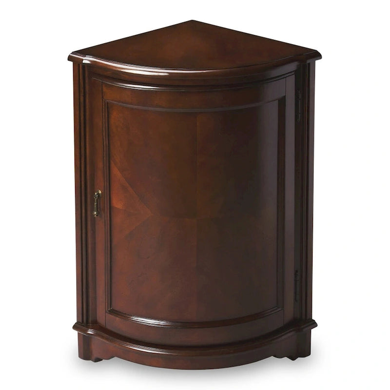 HomeRoots 23 Dark Brown Standard Accent Cabinet - 22.75