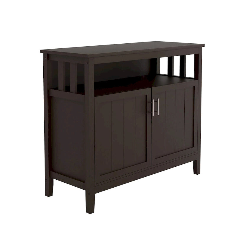 Kitchen storage sideboard and buffet server cabinet-White