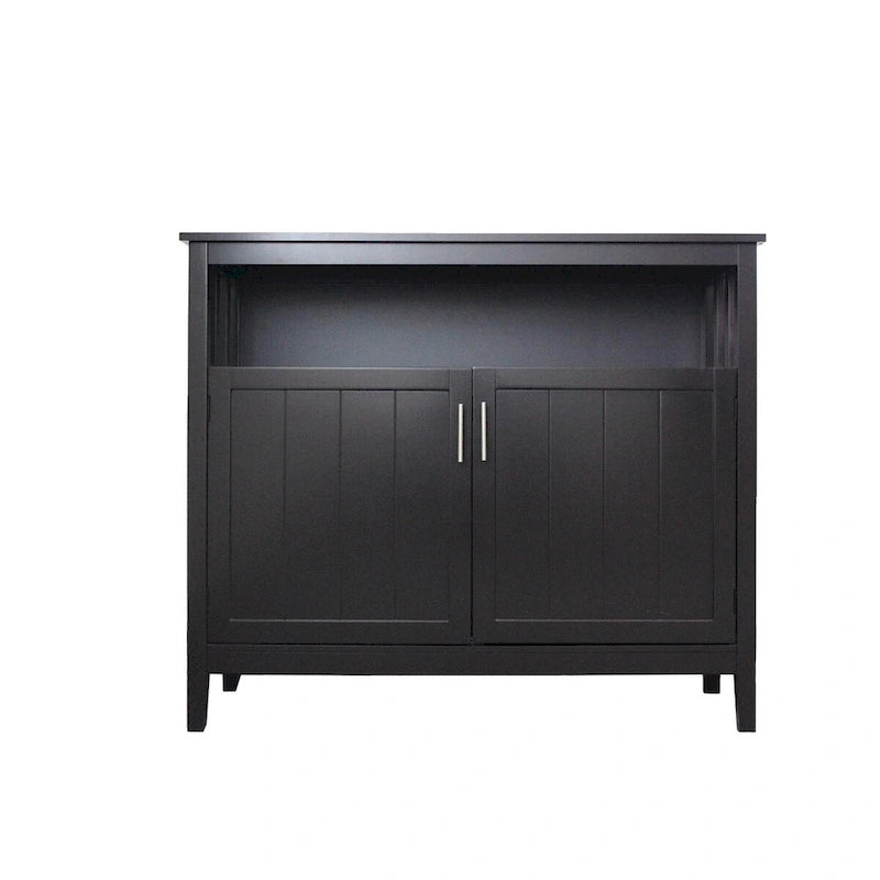 Kitchen storage sideboard and buffet server cabinet-White