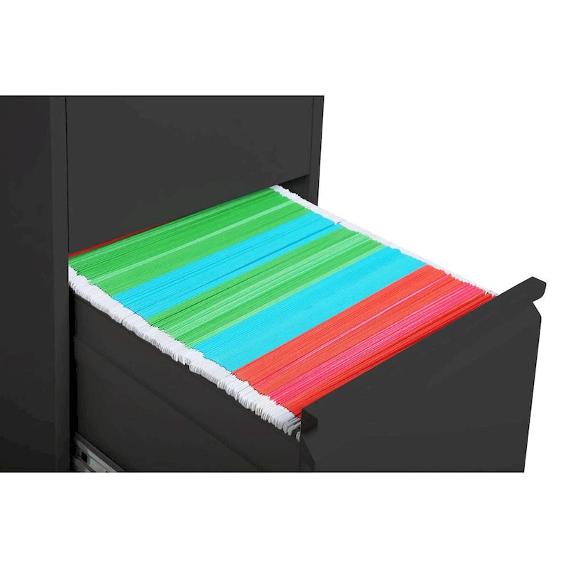 3 Drawer Metal Vertical File Cabinet with Lock Office Home Steel Vertical File Cabinet for A4 Legal/Letter Size3