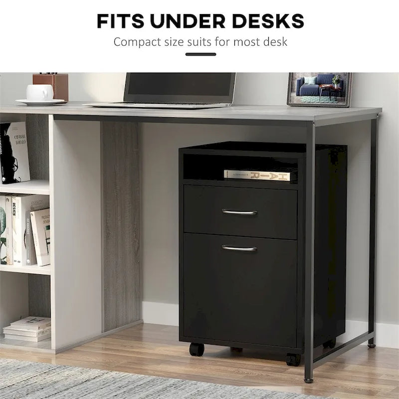 Mobile Storage Cabinet Organizer with Drawer,Printer Stand w/Castors