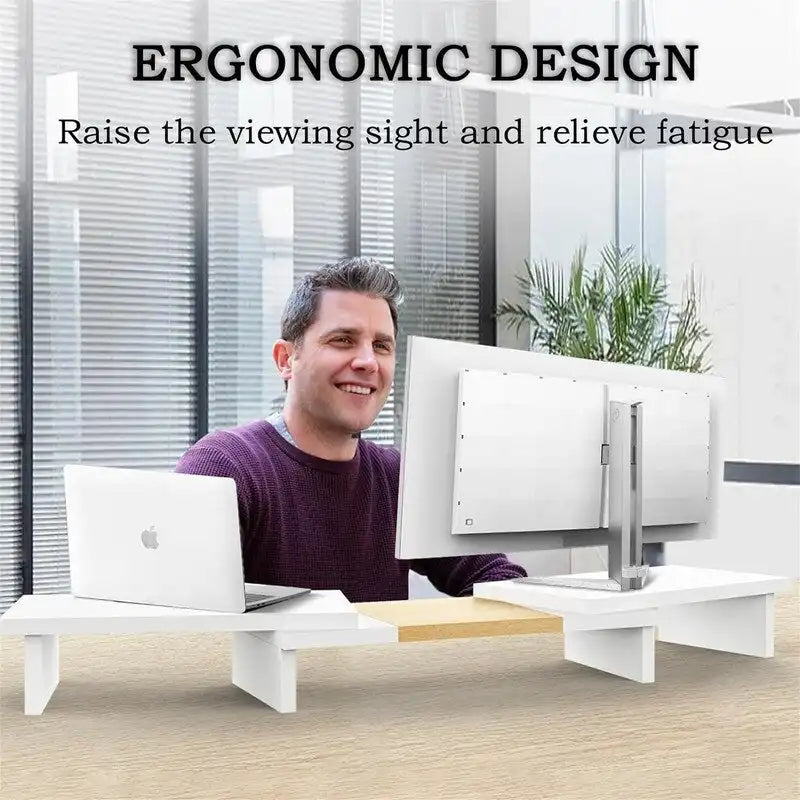 Triple Dual Monitor Stand Riser