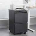 2-Drawer Metal Mobile File Cabinet with Lock