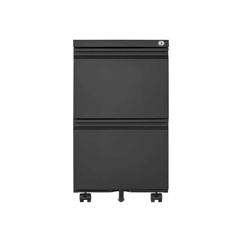 2-Drawer Metal Mobile File Cabinet with Lock