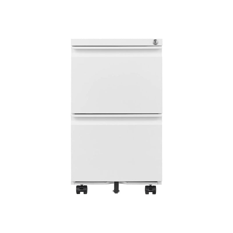2-Drawer Metal Mobile File Cabinet with Lock