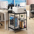 Printer Stand with Wheels Large Printer Stand with Storage for Office and Home - 34 x 20 x 4.5 inches