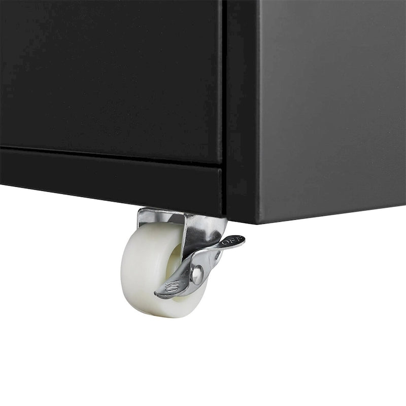 Office Furniture Copier Cabinet 2 Door Steel Stand Mobile Pedestal