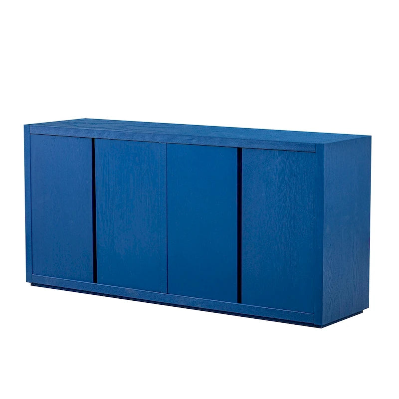 Distinctive Features of a Four-Door Cabinet Sideboard with Ash Veneer suitable for Hallway, Entryway, Living Room