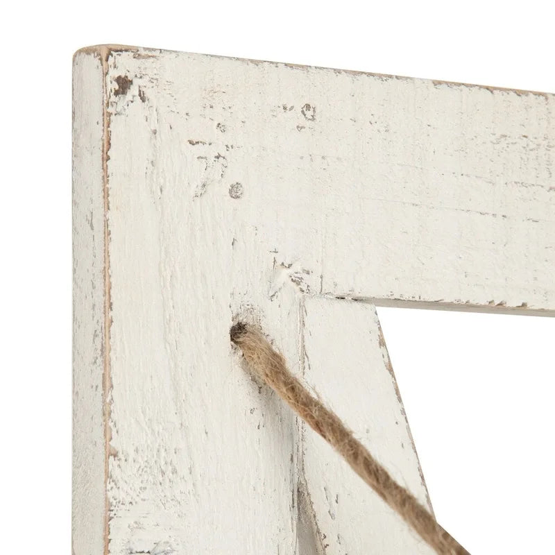 3 Pocket Farmhouse Wood Hanging Wall File Holder