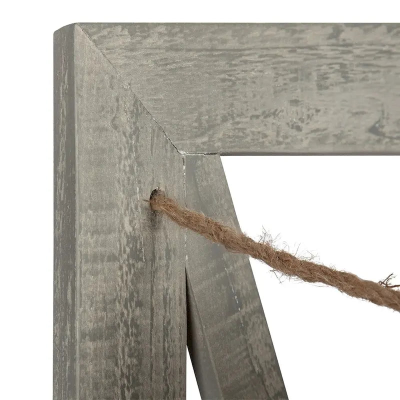 3 Pocket Farmhouse Wood Hanging Wall File Holder