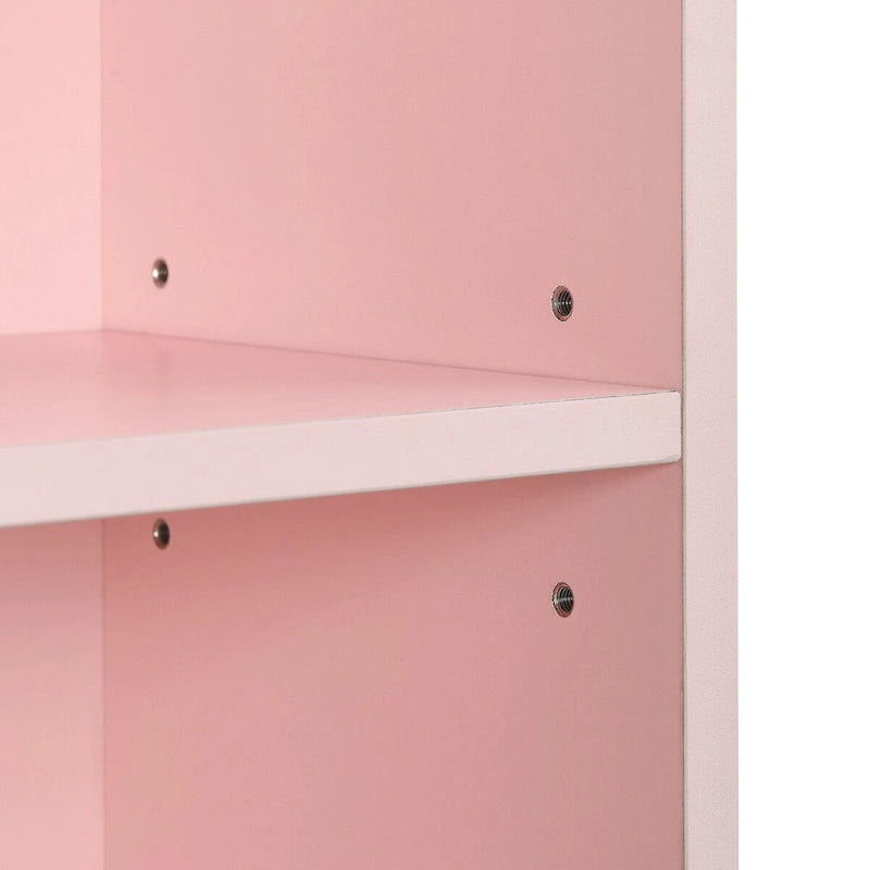 8-Tier Media Tower Rack, Slim Storage Cabinet with Adjustable Shelves