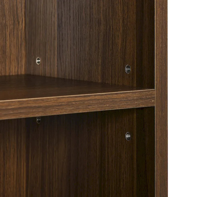 8-Tier Media Tower Rack, Slim Storage Cabinet with Adjustable Shelves