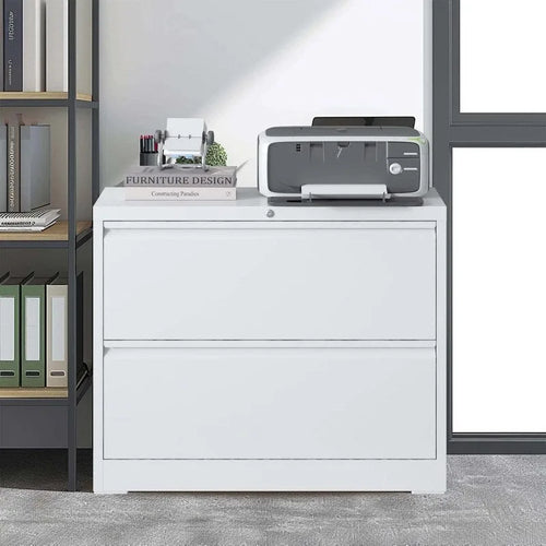 2 Drawer Metal Filing Cabinet with Lock, Legal/Letter/A4/F4 Size