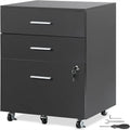3-Drawer Wood Filing Cabinet - 15.75D x 17.7W x 25.6H