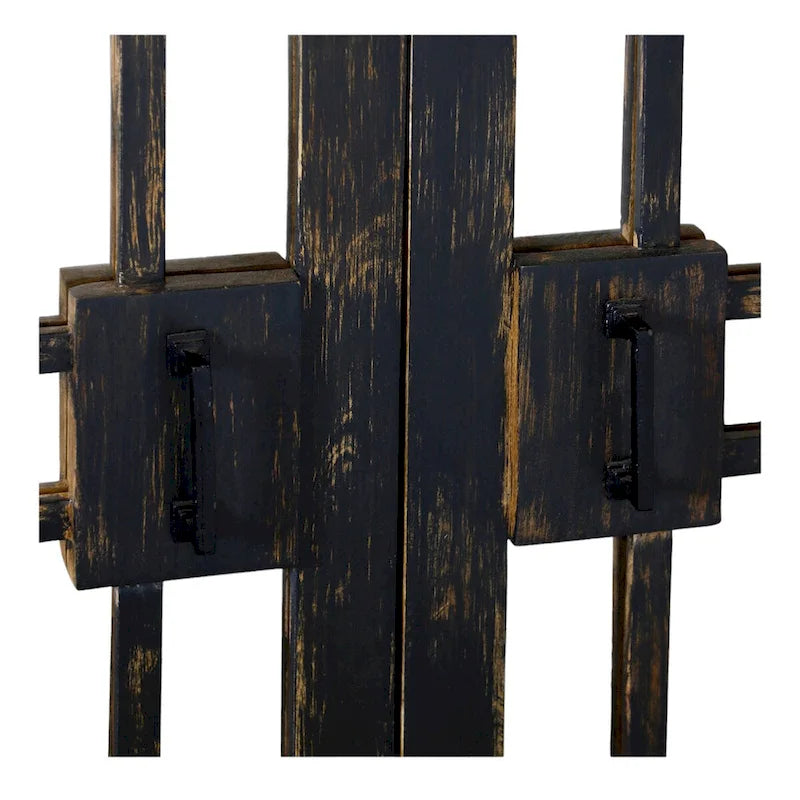 Harp & Finial Rourke Sideboard - Four Mirrored Doors - Mango Wood