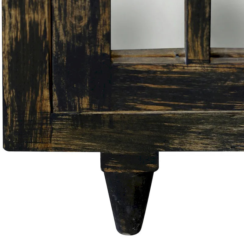 Harp & Finial Rourke Sideboard - Four Mirrored Doors - Mango Wood