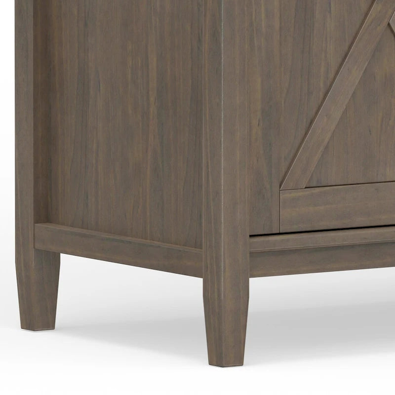 54 inch Wide Rectangle Transitional Sideboard in Smoky Brown - 18 d x 54 w x 36 h