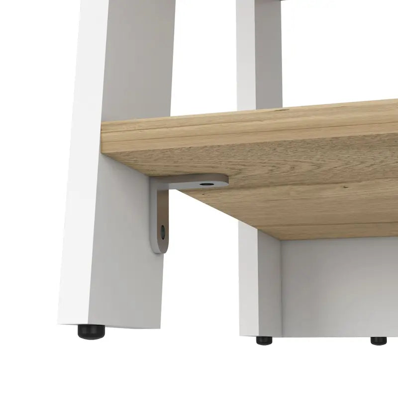 Four Shelves, Vertical, Light Oak / WhiteHigh quality and durable