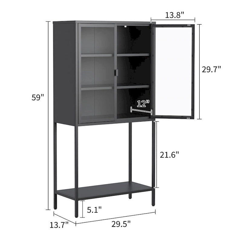 59H Heavy Duty Metal Storage Cabinet
